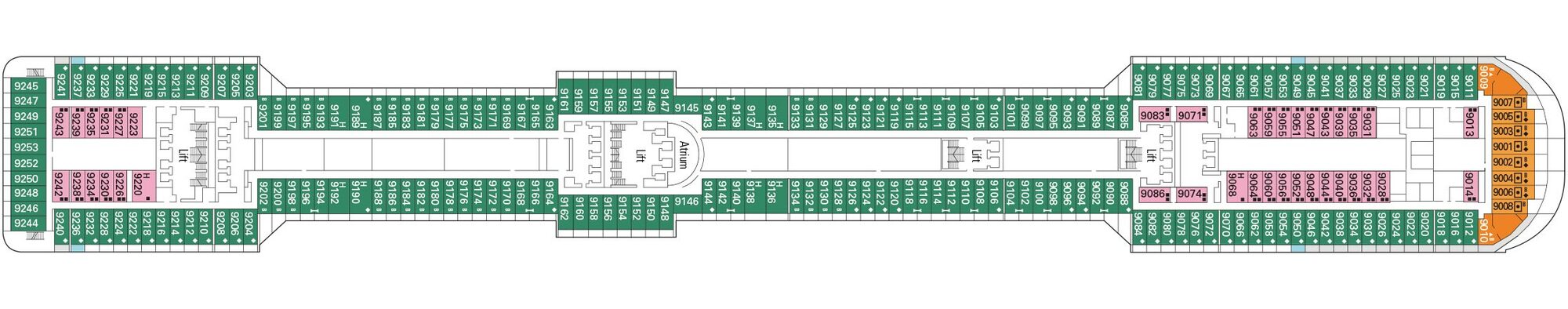 Deck 9 - Tintoretto plan
